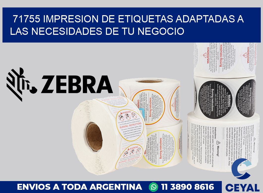 71755 IMPRESION DE ETIQUETAS ADAPTADAS A LAS NECESIDADES DE TU NEGOCIO