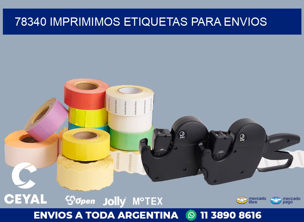 78340 IMPRIMIMOS ETIQUETAS PARA ENVIOS