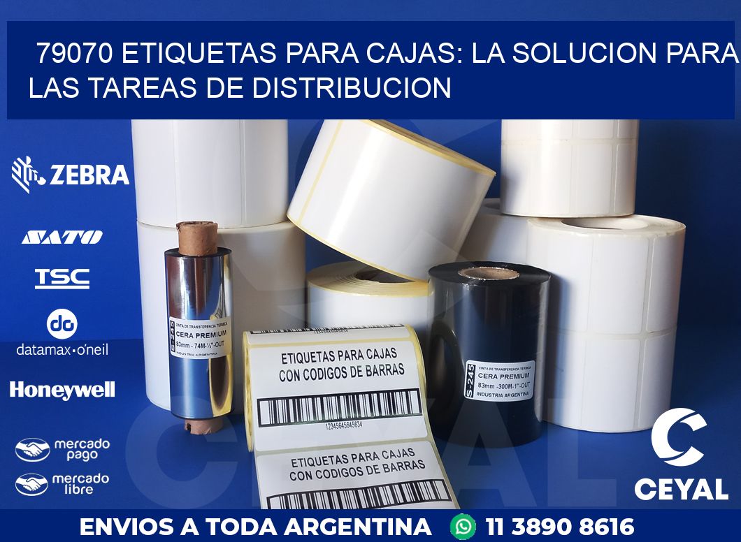 79070 ETIQUETAS PARA CAJAS: LA SOLUCION PARA LAS TAREAS DE DISTRIBUCION