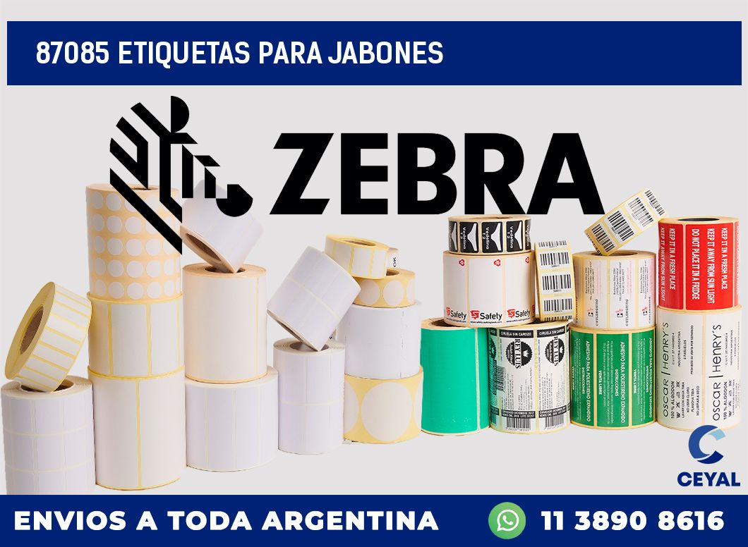 87085 ETIQUETAS PARA JABONES