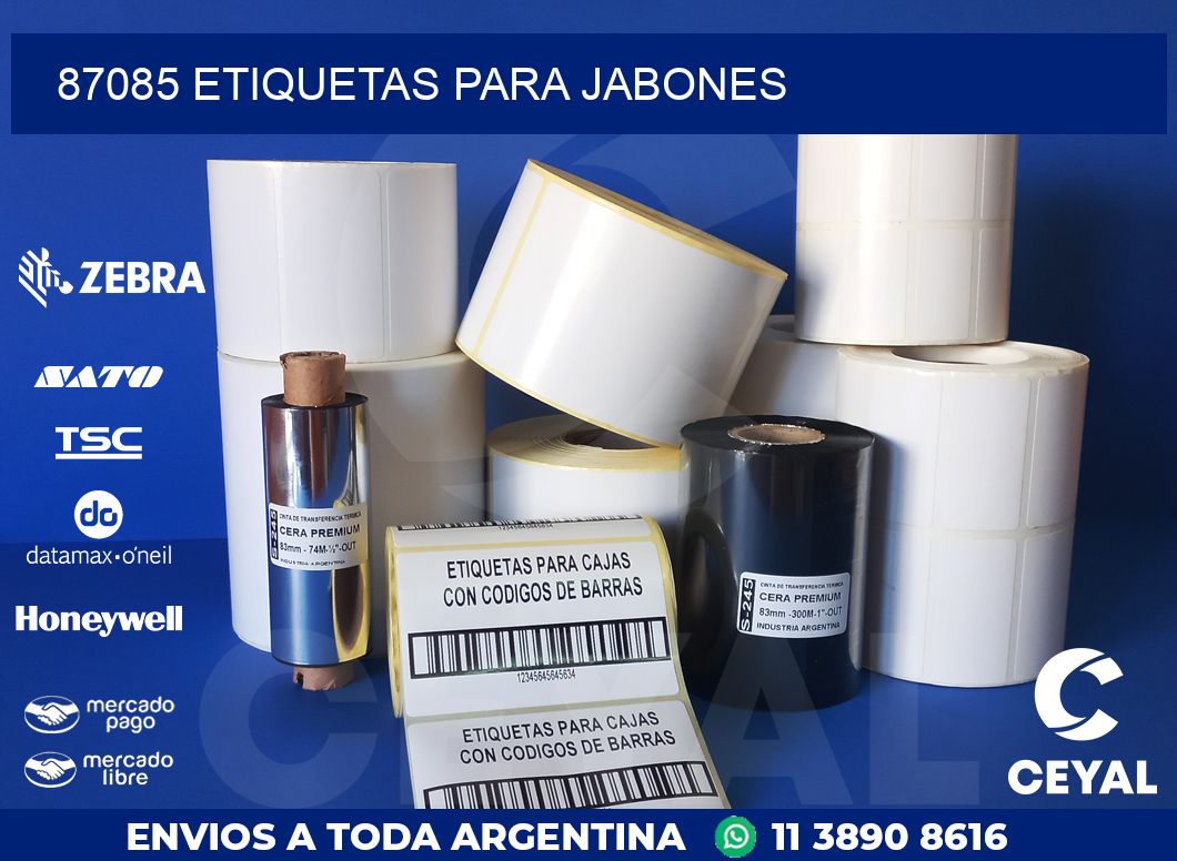 87085 ETIQUETAS PARA JABONES