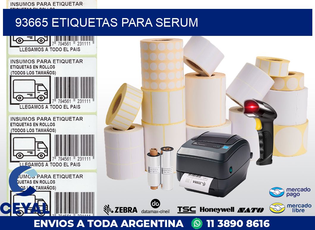 93665 ETIQUETAS PARA SERUM