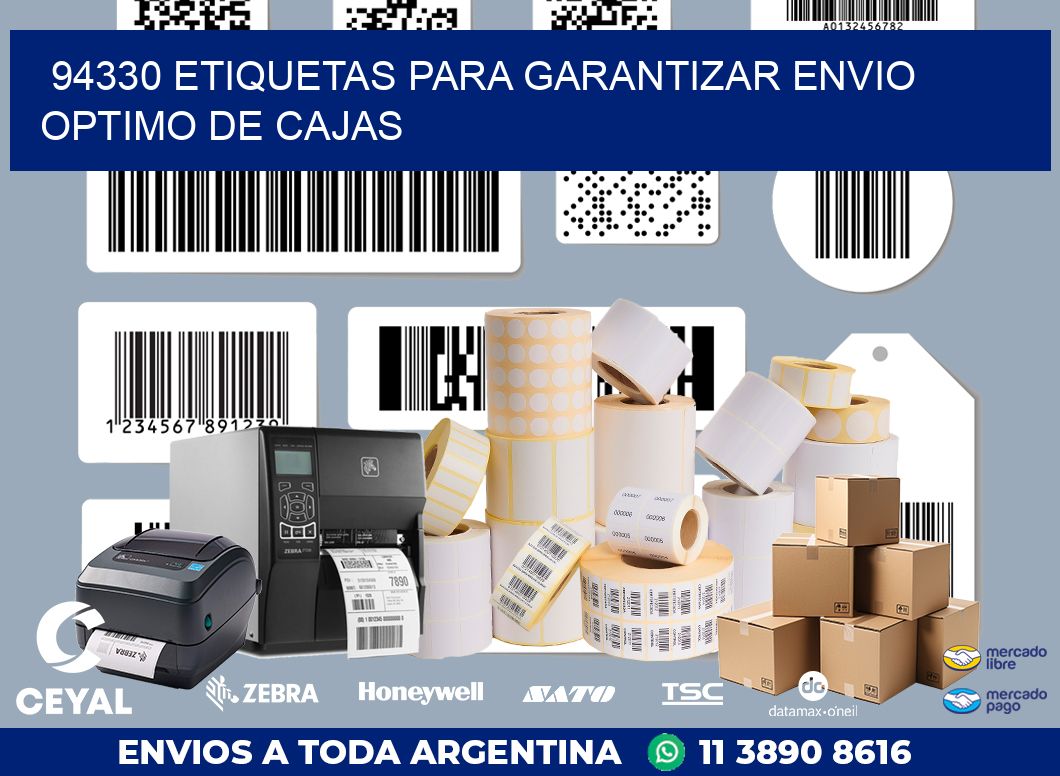 94330 ETIQUETAS PARA GARANTIZAR ENVIO OPTIMO DE CAJAS