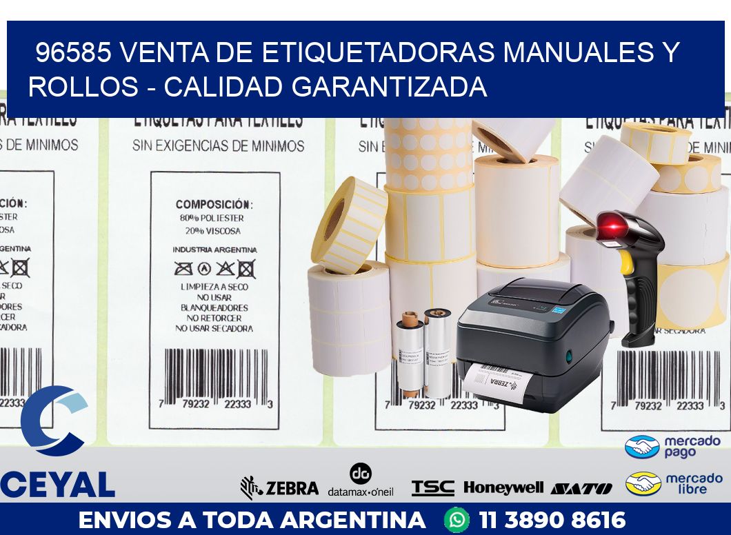 96585 VENTA DE ETIQUETADORAS MANUALES Y ROLLOS – CALIDAD GARANTIZADA