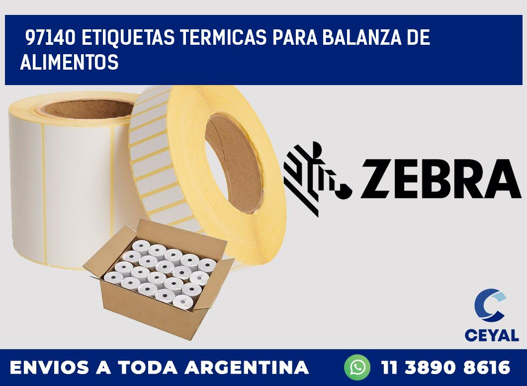 97140 ETIQUETAS TERMICAS PARA BALANZA DE ALIMENTOS