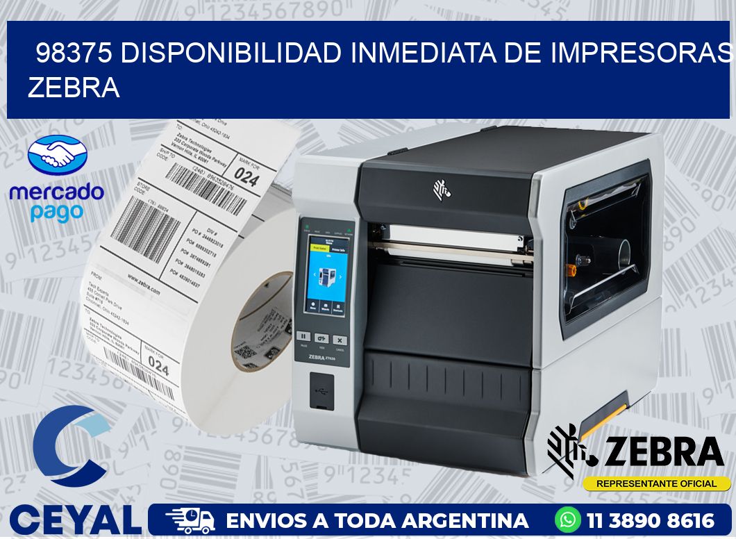 98375 DISPONIBILIDAD INMEDIATA DE IMPRESORAS ZEBRA