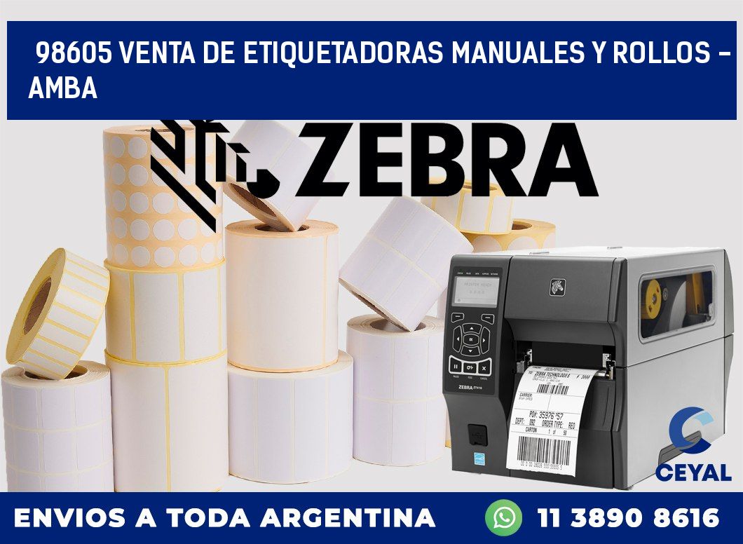 98605 VENTA DE ETIQUETADORAS MANUALES Y ROLLOS - AMBA