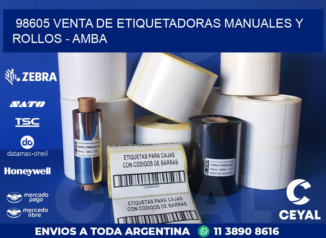 98605 VENTA DE ETIQUETADORAS MANUALES Y ROLLOS – AMBA