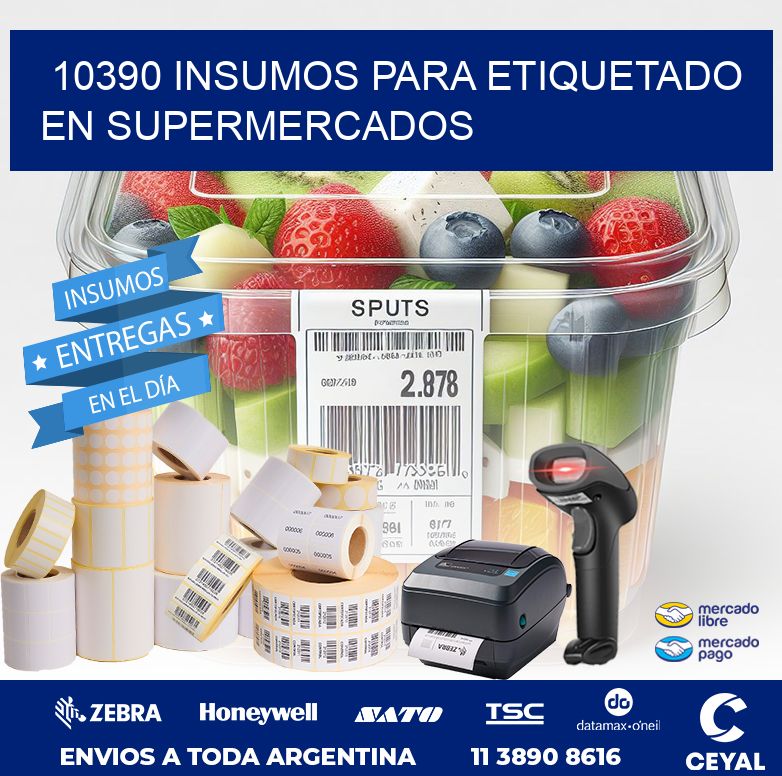 10390 INSUMOS PARA ETIQUETADO EN SUPERMERCADOS