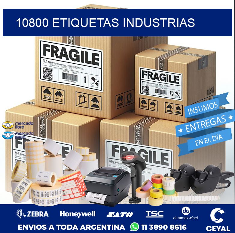 10800 ETIQUETAS INDUSTRIAS