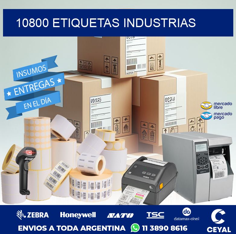 10800 ETIQUETAS INDUSTRIAS