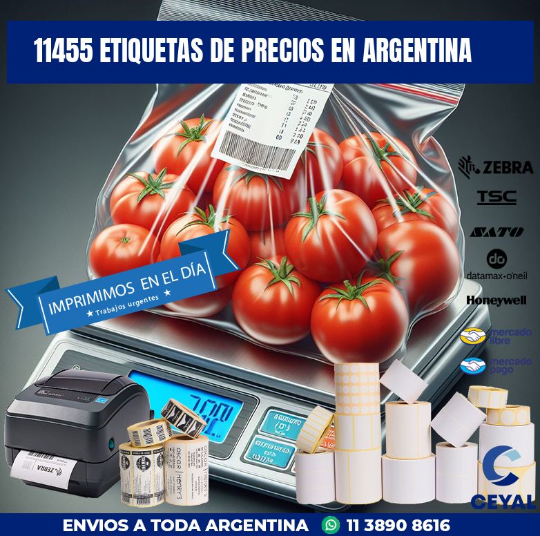 11455 ETIQUETAS DE PRECIOS EN ARGENTINA