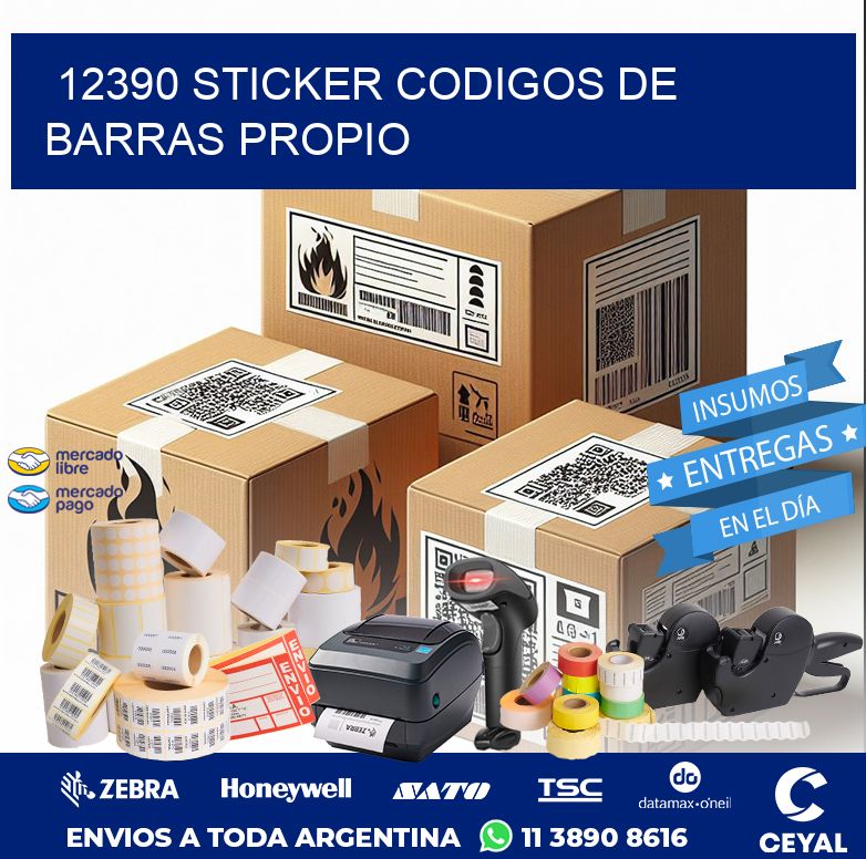 12390 STICKER CODIGOS DE BARRAS PROPIO