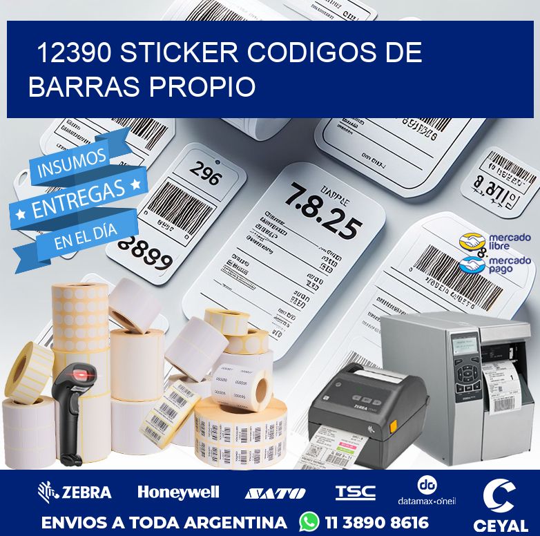 12390 STICKER CODIGOS DE BARRAS PROPIO