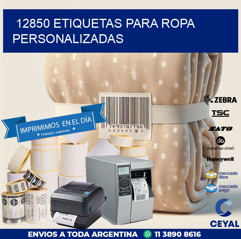 12850 ETIQUETAS PARA ROPA PERSONALIZADAS