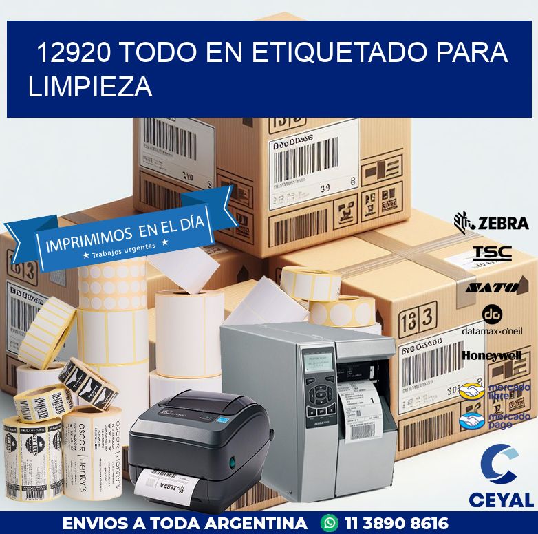 12920 TODO EN ETIQUETADO PARA LIMPIEZA