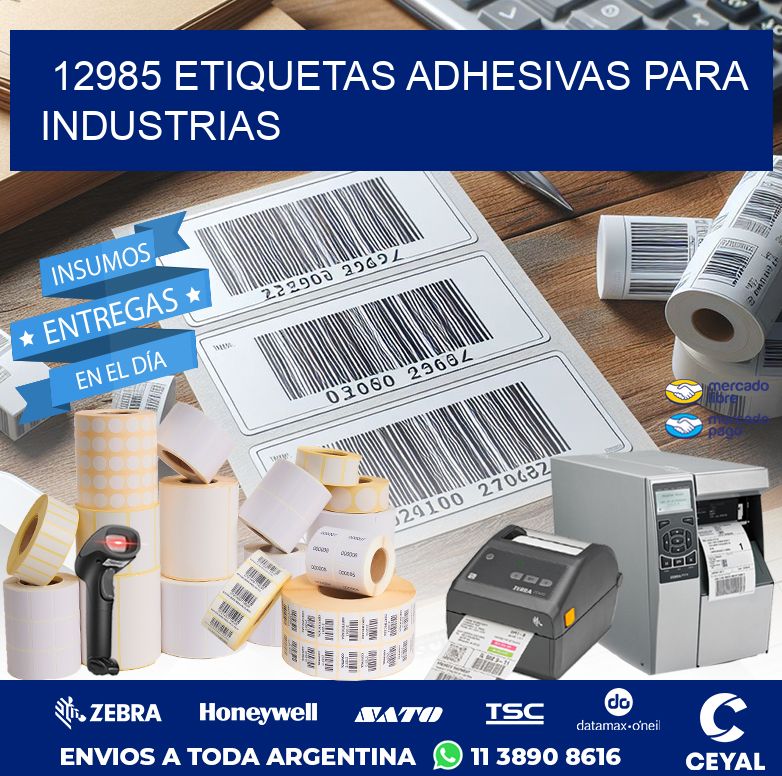 12985 ETIQUETAS ADHESIVAS PARA INDUSTRIAS