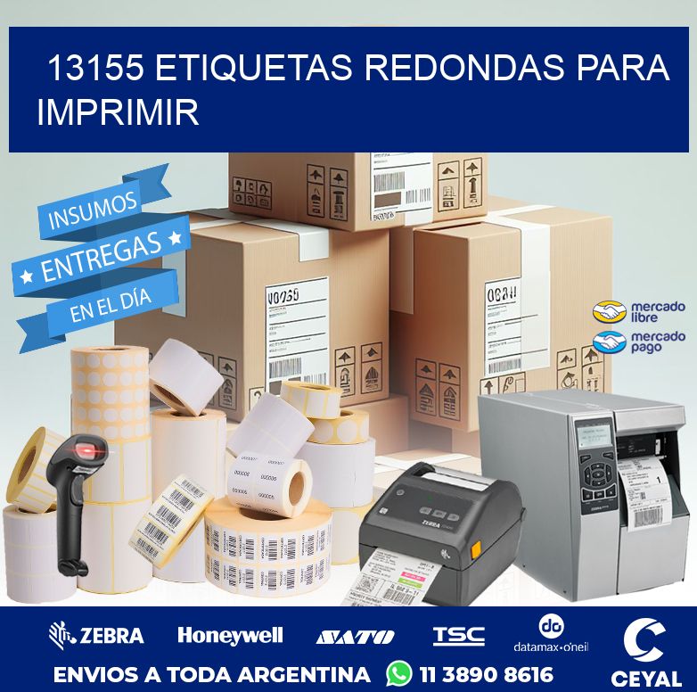 13155 ETIQUETAS REDONDAS PARA IMPRIMIR