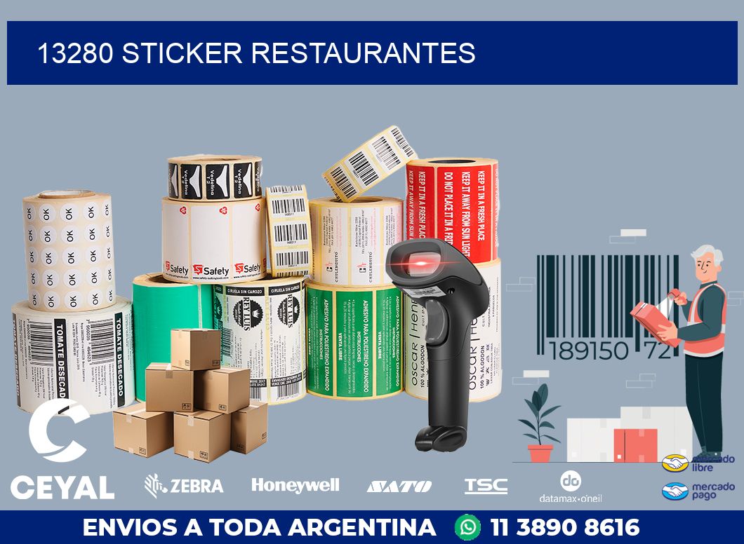 13280 STICKER RESTAURANTES