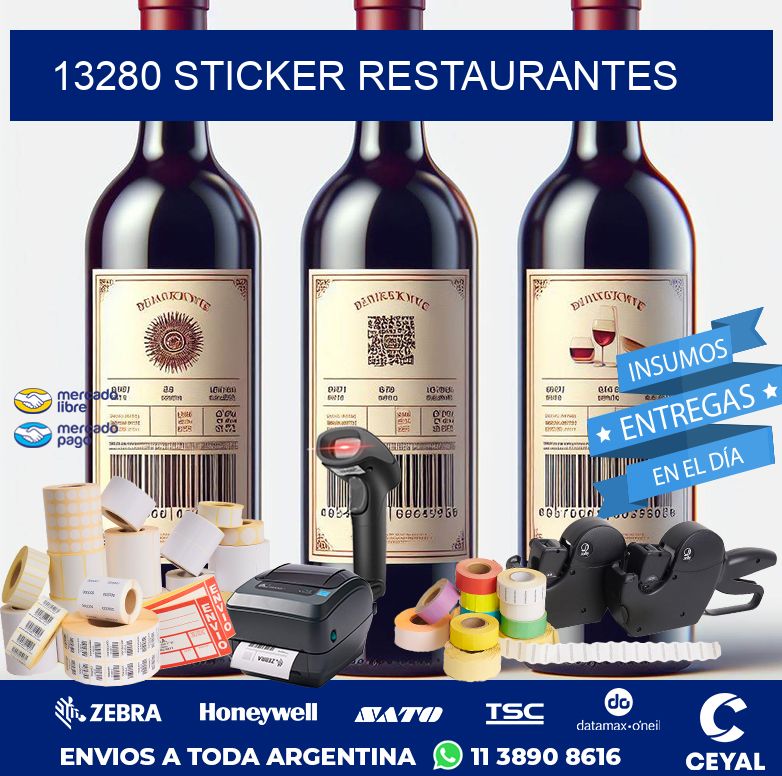 13280 STICKER RESTAURANTES