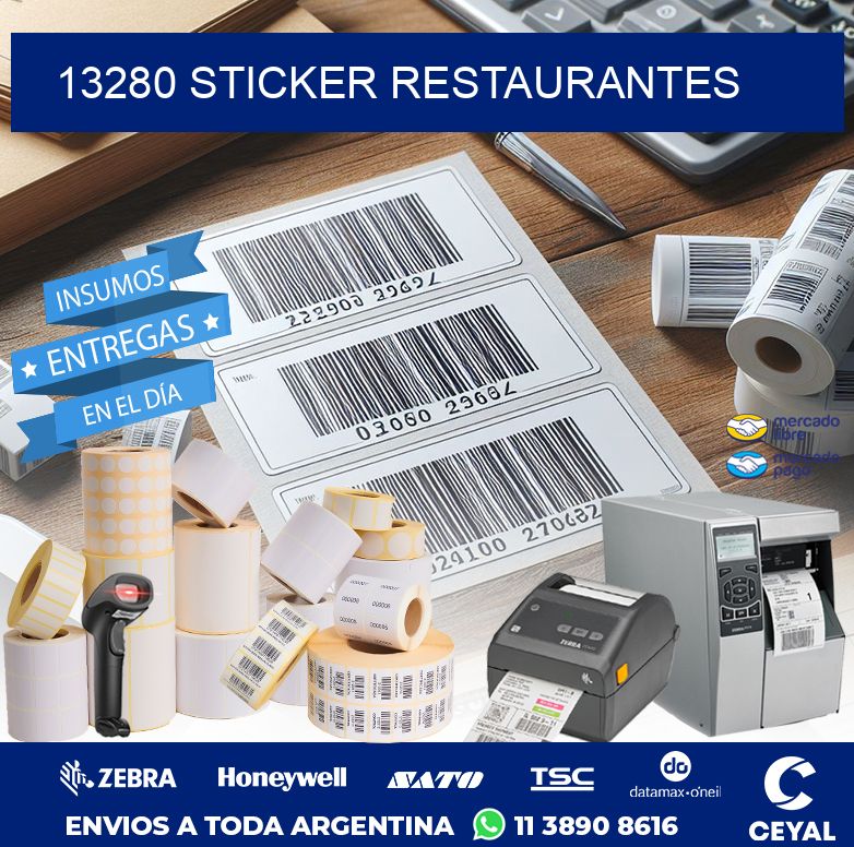 13280 STICKER RESTAURANTES