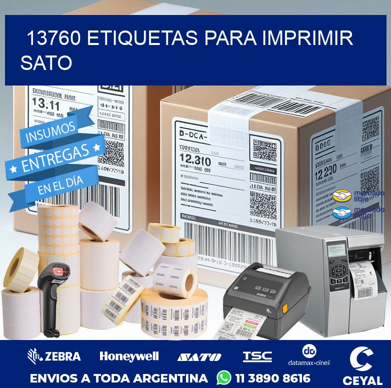 13760 ETIQUETAS PARA IMPRIMIR SATO