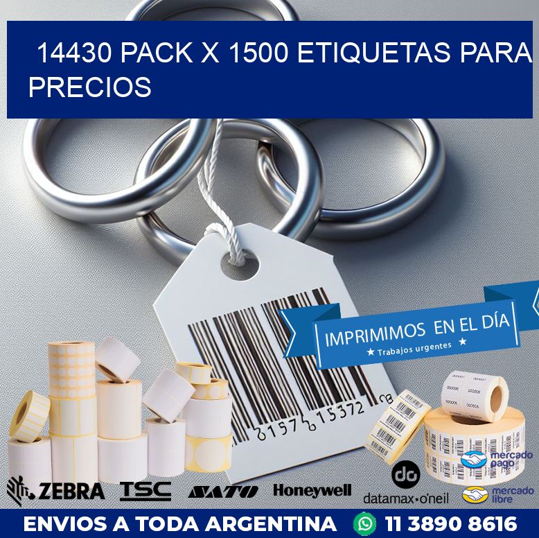 14430 PACK X 1500 ETIQUETAS PARA PRECIOS