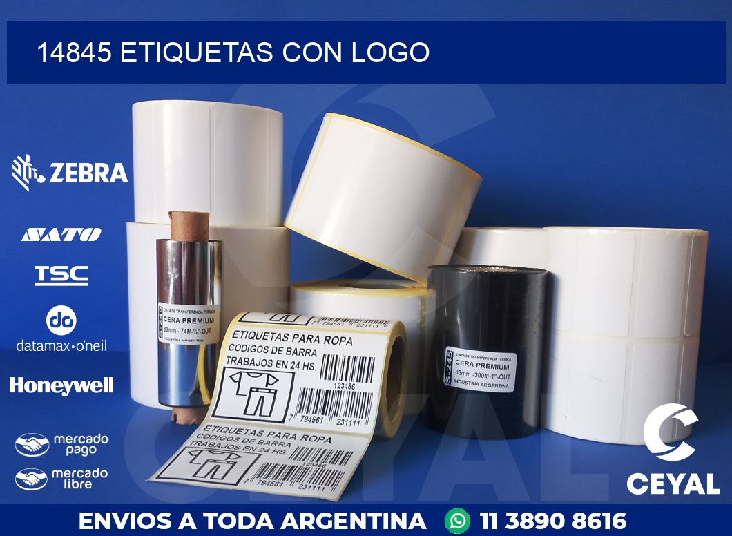 14845 ETIQUETAS CON LOGO