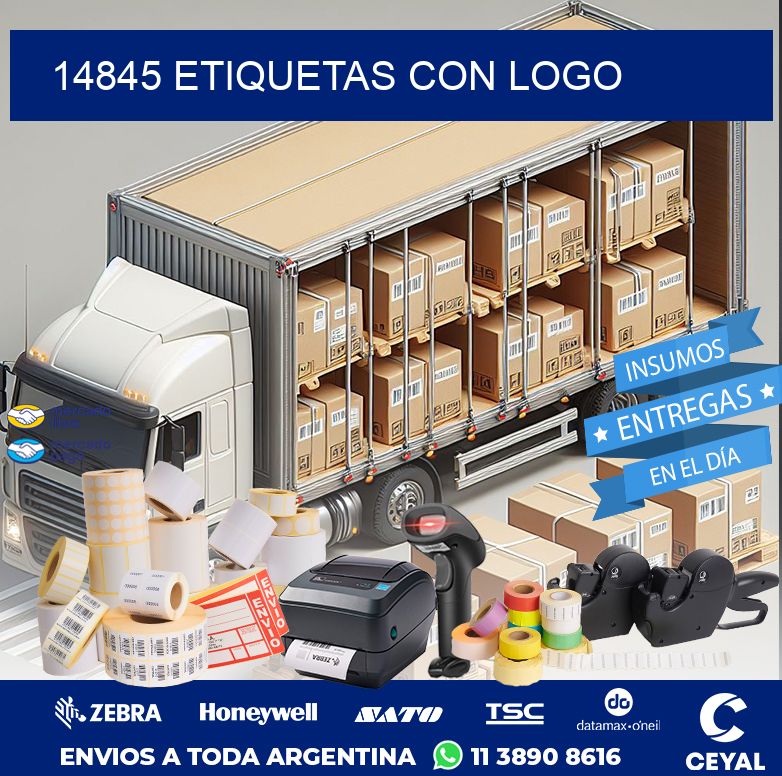 14845 ETIQUETAS CON LOGO