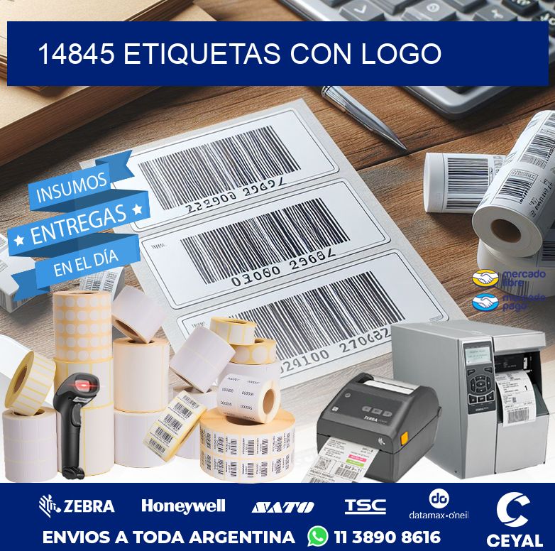 14845 ETIQUETAS CON LOGO