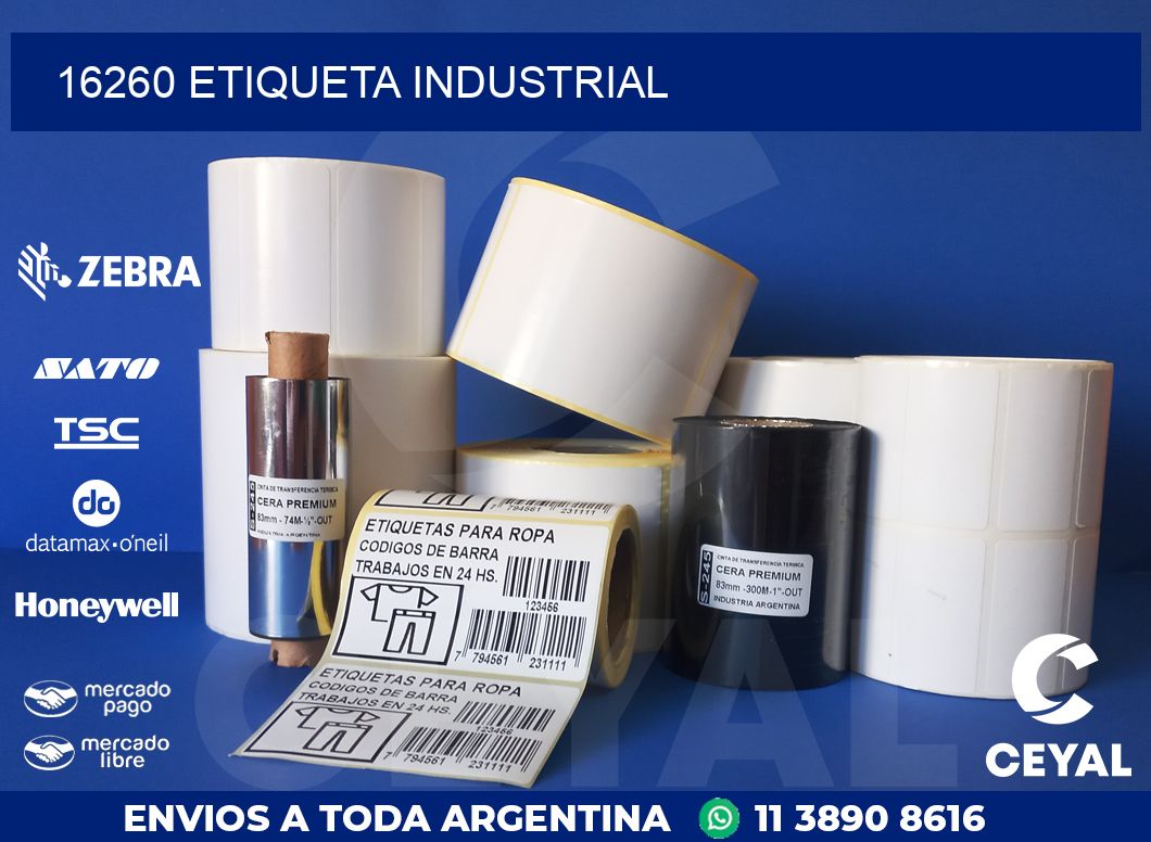 16260 ETIQUETA INDUSTRIAL