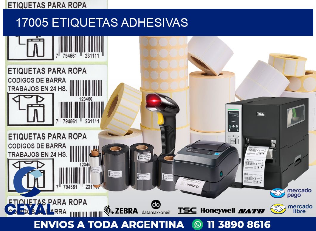 17005 ETIQUETAS ADHESIVAS