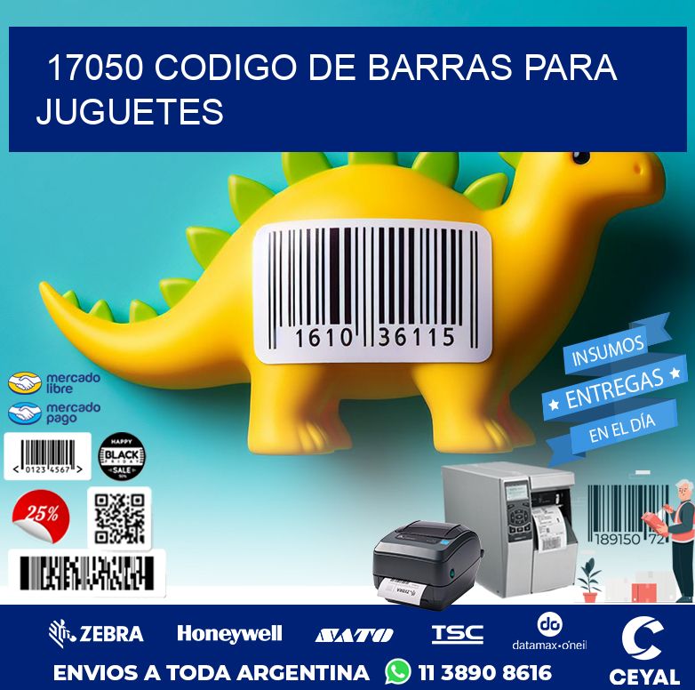 17050 CODIGO DE BARRAS PARA JUGUETES