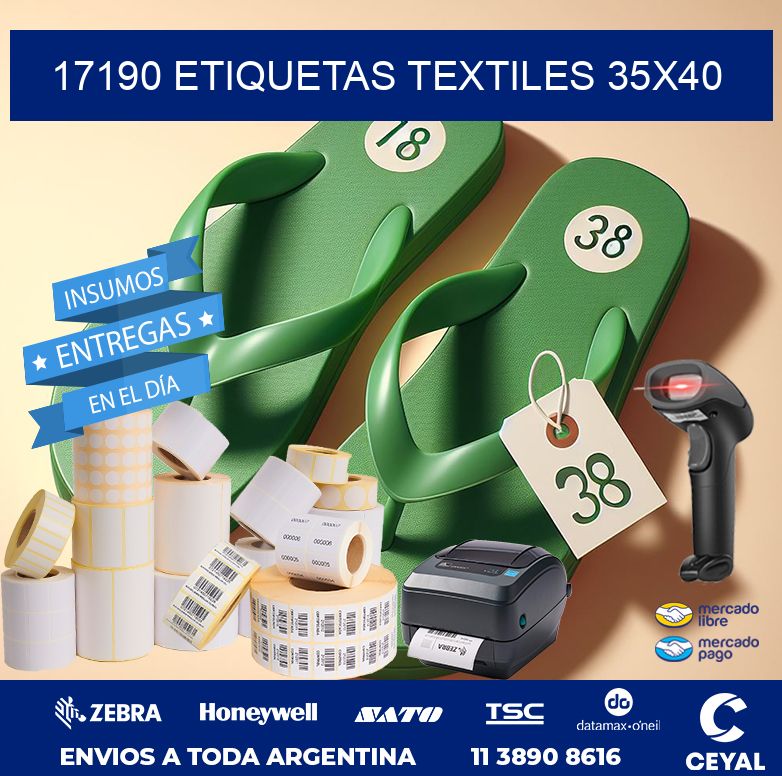 17190 ETIQUETAS TEXTILES 35X40