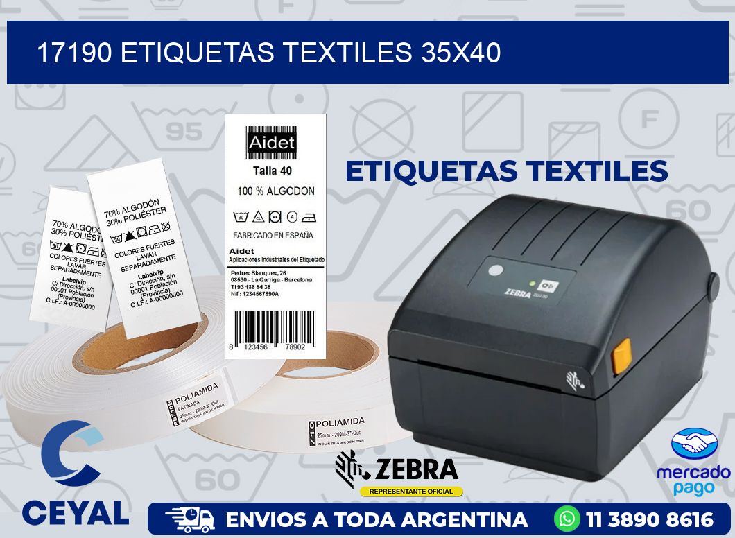 17190 ETIQUETAS TEXTILES 35X40