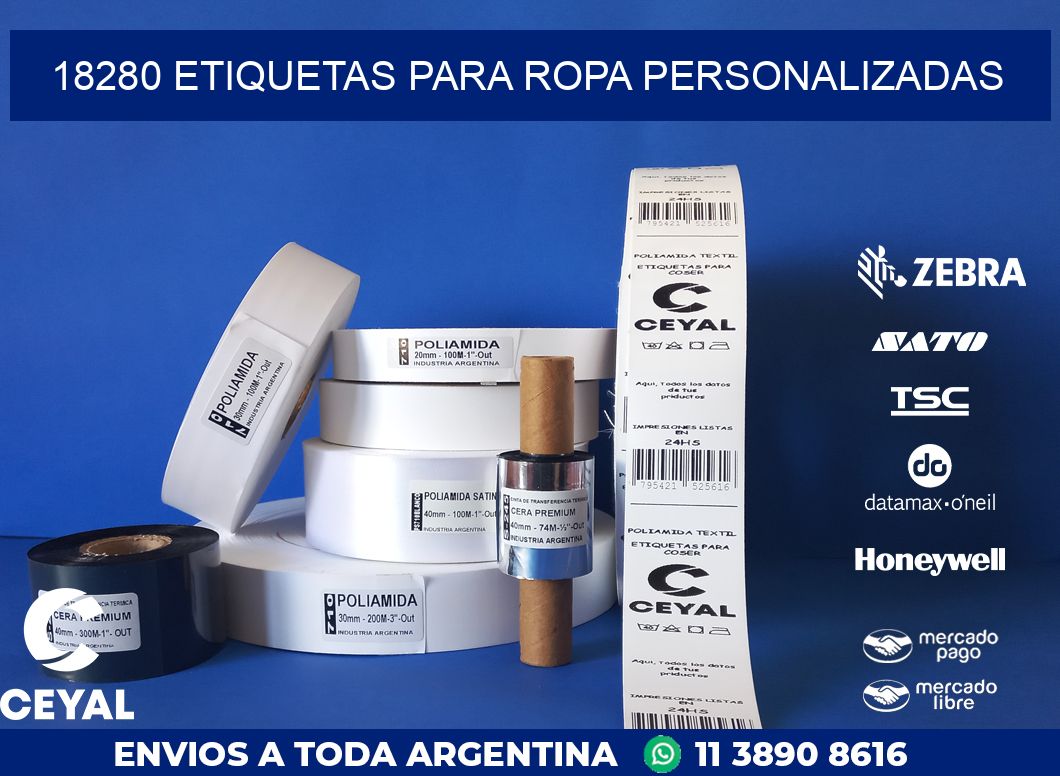18280 ETIQUETAS PARA ROPA PERSONALIZADAS
