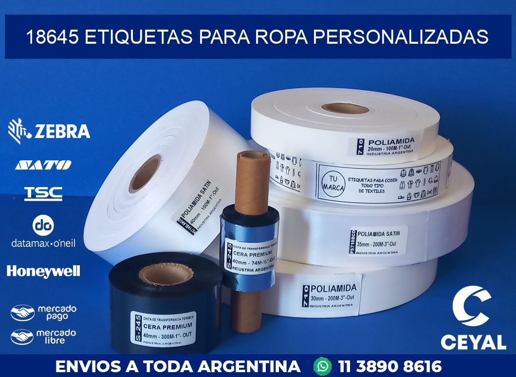 18645 ETIQUETAS PARA ROPA PERSONALIZADAS