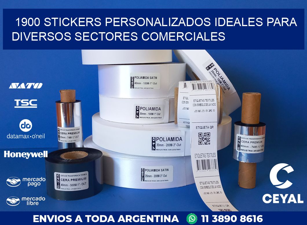 1900 STICKERS PERSONALIZADOS IDEALES PARA DIVERSOS SECTORES COMERCIALES