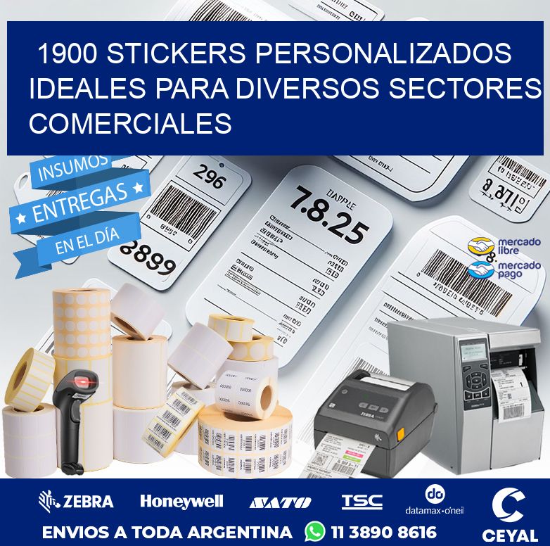 1900 STICKERS PERSONALIZADOS IDEALES PARA DIVERSOS SECTORES COMERCIALES