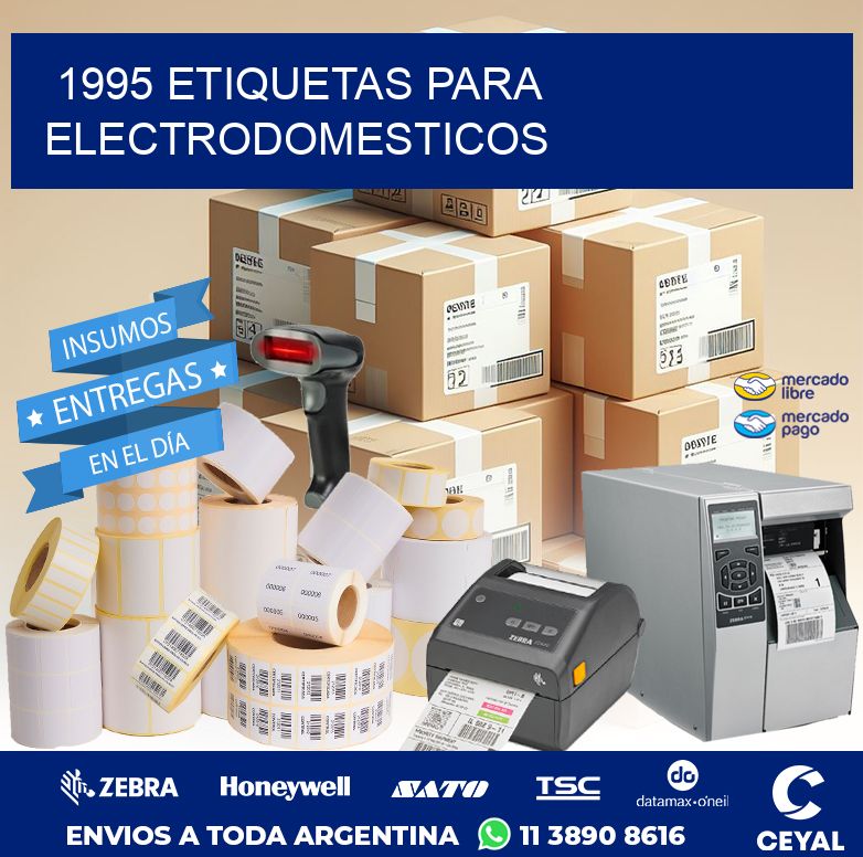 1995 ETIQUETAS PARA ELECTRODOMESTICOS