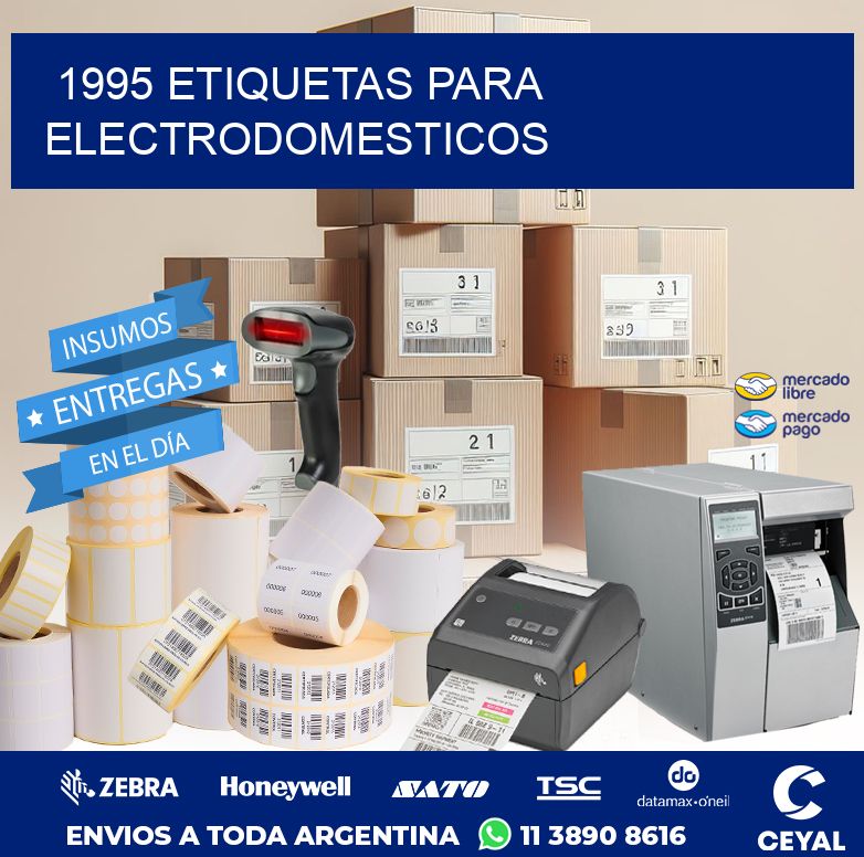 1995 ETIQUETAS PARA ELECTRODOMESTICOS