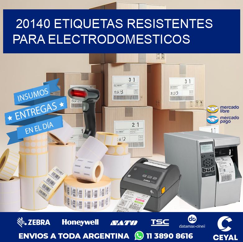 20140 ETIQUETAS RESISTENTES PARA ELECTRODOMESTICOS