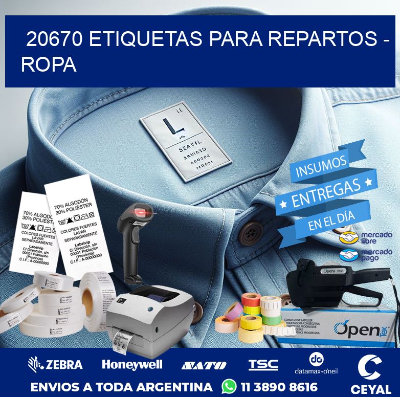 20670 ETIQUETAS PARA REPARTOS – ROPA