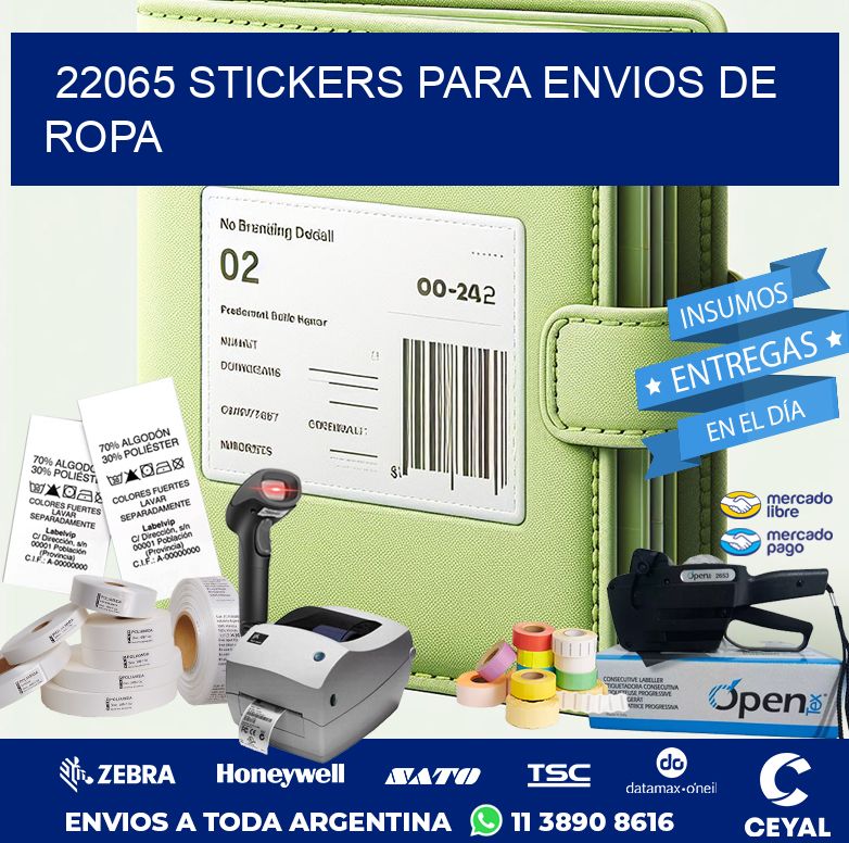 22065 STICKERS PARA ENVIOS DE ROPA