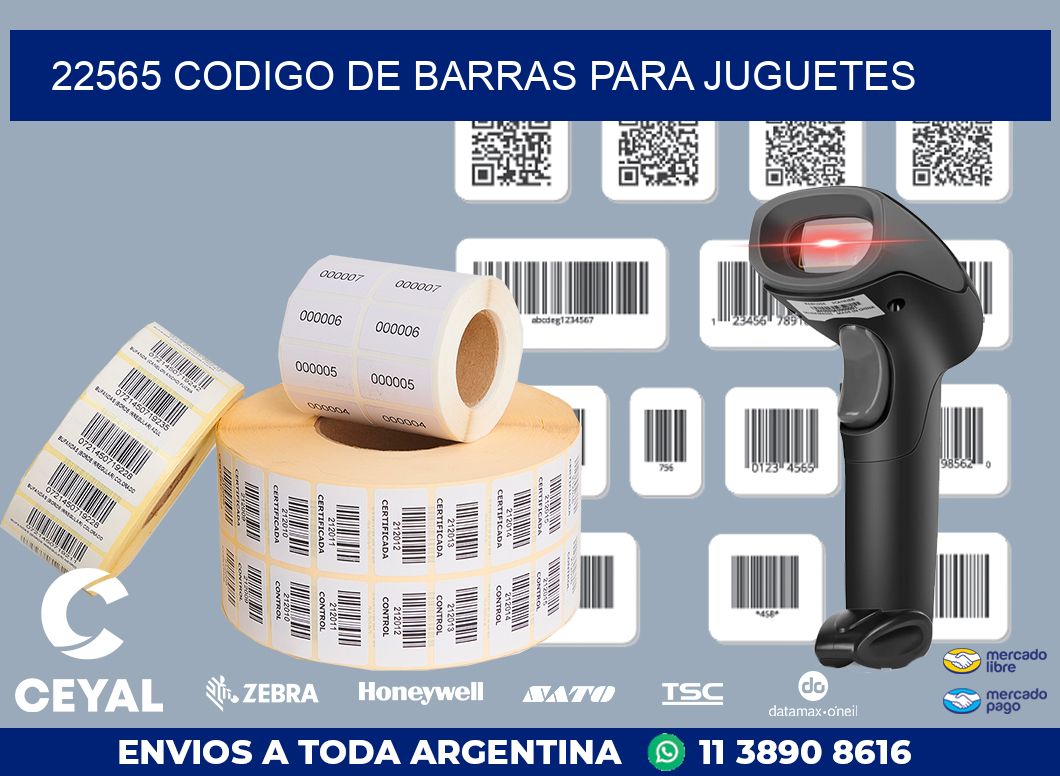 22565 CODIGO DE BARRAS PARA JUGUETES