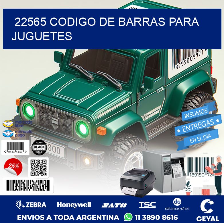 22565 CODIGO DE BARRAS PARA JUGUETES