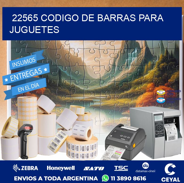 22565 CODIGO DE BARRAS PARA JUGUETES