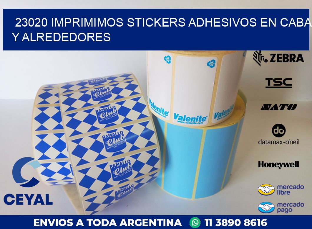 23020 IMPRIMIMOS STICKERS ADHESIVOS EN CABA Y ALREDEDORES