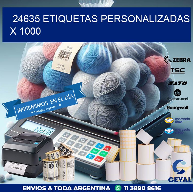 24635 ETIQUETAS PERSONALIZADAS X 1000