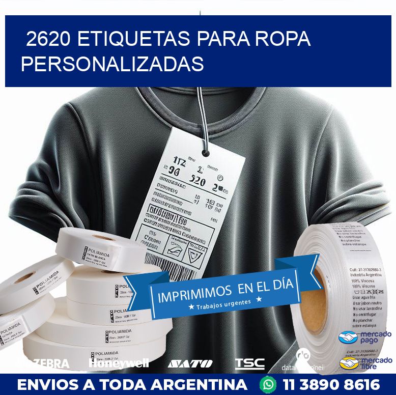 2620 ETIQUETAS PARA ROPA PERSONALIZADAS